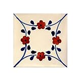 【ノーブランド品】[3月下旬頃～]メキシカンタイル10ｃｍ角6枚セット R8003