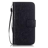 iPhone 6 / iPhone 6sケース、unextati財布ケースfor Apple iphone6 / iphone6s PUレザーケースwith手首ストラップ、card-slot、キックス