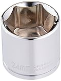 Kツール国際KTI27124ソケットは24ミリメートル.38D 6ポイントショート