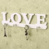 GENERIC Creative Vintage White LOVE Robe Hook Clothes Holder Sundries Hanger Wall Decor