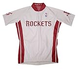 NBA Houston Rocketsメンズ半袖サイクリングジャージー 5L ホワイト