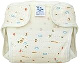 村信 日本製 新生児用 イヌ柄 綿おむつカバー 50cm ピンク JF112A