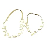 Lovoski 新生児　親子　セット　ヘッドバンド　小道具　装飾　2個　贈り物　全3色　 - ゴールド