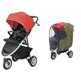 【セット買い】 アップリカ ベビーカー Smooove(スムーヴ) AB ストライドレッドRD + 純正レインカバー