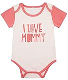 ベビー女の子I Love My Mommy Bodysuits カラー: ピンク
