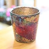 ガラス製鉢カバー:ボーテガラスポットb* 16cm(内径14.5)X16cm【5号鉢用】 (アムール)