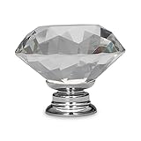 8pcs 40mm diamond cupboard wardrob door knobs crystal cabinet