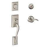 Addison Single Cylinder Handleset and Left Hand Avanti Lever, Satin Nickel (F60 ADD 619 AVA LH) [並行輸