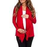 レディースhacciマタニティ、授乳Cardigans by Rags and Couture – Made in USA US サイズ: S カラー: レッド