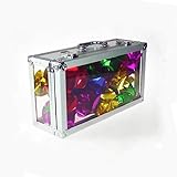 Glassy Briefcase Magic Tricks Stage クローズアップ マジック 空 クリスタル ブリーフケース 花 マジック イリュージョン ギミック小道具