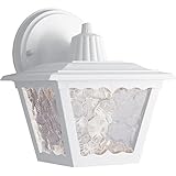 Progress Lighting P5818-30 Polypropylene Wall Lantern with Textured Acrylic Panels, White [並行輸入品]