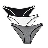 [Beirou] tバック レディース ショーツ ローライズ ストレッチ 綿 スポーツ タイプ 無地 シンプル 響きにくい ヒップアップ 通気 下着 3枚セット