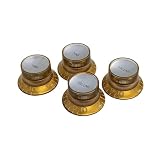 YJB PARTS リフレクターノブ(エンボス文字) ミリ 4pcs 日本製 (ゴールド/シルバープレート(Vintage Tint))