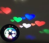 Heart-Shaped Moving Landscape Lights for Wedding Christmas Party Outdoor Garden Spotlight (Multi Col