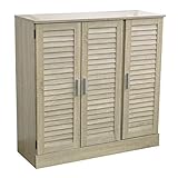 下駄箱 ルーバーシューズボックス 下駄箱 奥深 玄関収納 通気性抜群 90cm幅 オーク TCP316-OAK J-Supply