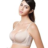 【SEBLES】マタニティ シームレス 授乳 産前 産後 無地 ビジュー 脇肉 寄せてあげる バストアップ ブラジャー 4列 4段 ホック 全3色 10サイズ(オフホワイト,85B)