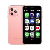 SOYES XS12 Pro 3.0 インチディスプレイ小型電話 4G LTE スマートフォン顔認識 Android 10.0 MTK6750 8 コアデュアル SIM デュアルスタンバイ Bluetooth WiFi FM は 4G ネットワークをサポート OTG は Google Play をサポート (ピンク, 2GB+16GB)