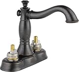 Delta Faucet 2597LF-RBMPU-LHP Cassidy Two Handle Center-Set Lavatory with Metal Pop-Up, Venetian Bro
