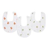 aden by aden + anais (エイデン バイ エイデンアンドアネイ) 【日本正規品】モスリンコットン リトルビブ3枚入り life's a hoot J700