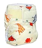 FREE 3-layer Microfiber Cloth Insert with Mommy's Touch One-Size TouchTape Pocket Diaper (Baby Safar