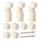 100x13mm 羊毛フェルト 研磨 バフ研磨 円形 ホイールシャンク ドレメルロータリーツール用