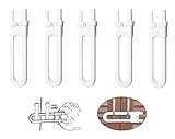 Leedemore Cabinet Lock for Child Safety,Adjustable U Shaped Lock, Easy to Install Unbreakable Durabl