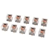 F Fityle 車載用リレー　10個　車　24V 80A　5ピン　リレー　透明なケース　SPDTリレー　耐久性　実用