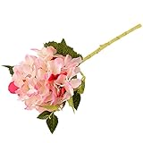TOPmountain 牡丹アジサイ 人工シルク ローズブーケ ダイニングテーブルホテルのパーティー結婚式DIYクラフト偽フローレスの結婚の装飾 18" トール