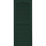 Vantage 0114035991 14X35 Louver Arch Shutter/Pair 991, Midnight Green [並行輸入品]