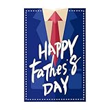 Perfk ハッピー父の日ガーデンフラッグ装飾バナーサイン 縦型 ポリエステルポーチ装飾 お父さん 屋外芝生中庭用