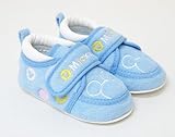 ディズニー ミッキーマウス 靴 ベビー シューズ ファーストシューズ ds0197 (12.5cm, ブルー)