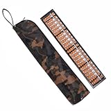 楽しく計算おしゃれそろばんセット(木製・23桁)　迷彩・モスグリーン　日本製　N5700420