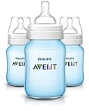 Philips Avent Anti-colic Baby Bottles Blue, 9oz, 3 Piece