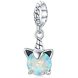 BISAER S925 Sterling Silver Waves Charm Bead Dangly Bead Marine Nautical Creative Love Jewelry Charms Fit Pandora Bracelet
