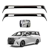 Glealcco 新型 アルファード/ヴェルファイア40系 に適合 アクセサリー バックシートハンドルトリム シートハンドルカバー ガーニッシュ 専用カスタム 内装パーツ (ピアノブラック+ゴールド二色拼り)