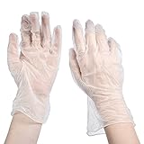 Wholehot　20枚入り　プラスチック　使い捨てグローブ　使い捨て手袋　キッチン用　 粉なし　パウダーフリー　9cm