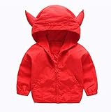 [ラブラミックス] 子供服 ベビー服 パーカー ジャケット カッパ 雨具 赤 90