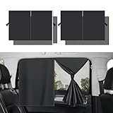 に適用トヨタ クラウンスポーツ/トヨタ クラウンセダン/トヨタ クラウン エステート/30系 車用サンシェード サンバイザー 運転席 助手席 後部座席車 サイド 静電気式 UVカット 日除け 遮光 断熱 紫外線カット 通気性 子供を守り よけ コンパクト 車窓日 マグネット式 簡単着脱(後席1対)