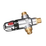 Fenteer 銅シャワーバルブ　水コントロールタップ　ソーラー　ウォーター　ヒーターバルブ