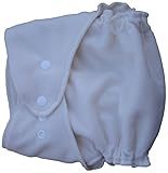 Little Bear Bums Micro-Fleece Diaper Cover, NB/Preemie, Ivory by Little Bear Bums