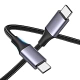 USB Type C ケーブル USB-C to USB-C 100W PD対応 超急速充電 断線防止 タイプc 充電ケーブル 超高耐久 絡まないケーブル USB C ケーブル 高速充電 ナイロン編みコード 速度480Mbps 高速データ転送 usb ケーブル スマホ タブレット パソコン USB-C機器対応 テレワーク リモート 在宅勤務 1m 1本セット ブラック