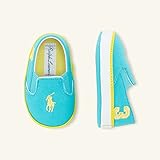 ■[ポロ ラルフローレン] Polo Ralph Lauren ベビー シューズ SERENA セレナ BOX付き 10cm 26856/VACATION/BLUE/CANVAS