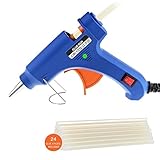 TAIR-小型グルーガン 高温タイプ 強力粘着溶融グルースティック24本付 家庭やオフィス 手芸/DIY/修理/木材/紙/皮革/プラスチック用 ボンドガン