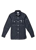 (リー) Lee　メンズ ワーク長袖シャツ　LWS46001 (L, インディゴネイビー)