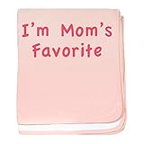CafePress – I ' m Mom 's Favorite – スーパーソフトベビー毛布、新生児おくるみ ピンク 07242934706832E