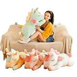 POERDS ユニコーンおもちゃ グッズ 枕 女の子に の可愛いプレゼント 子供の誕生日に です めちゃでかな抱き枕で 萌える要素がたっぷりです (ホワイト,60cm) [並行輸入品]