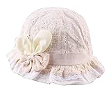 [ちょうネクタイ-6]女の赤ちゃんの日帽子夏のバケットハットベビーフィッシャーマンキャップ