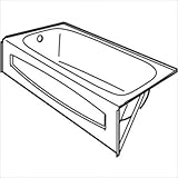 American Standard 0153015.021セーラム14浴槽 – アルコーブ – 0153.015.021