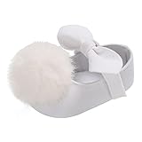 Ochine 赤ちゃん靴 可愛い ポンポン付き ベビーシューズ 滑り止め ベビー 新生児 ファーストシューズ プリンセス 歩行練習 結婚式 旅行 出産お祝い