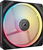 CORSAIR iCUE LINK LX140-R RGB 拡張キット 140mm PWM PCケースファン デュアルライトループ シングルパック ブラック CO-9051051-WW